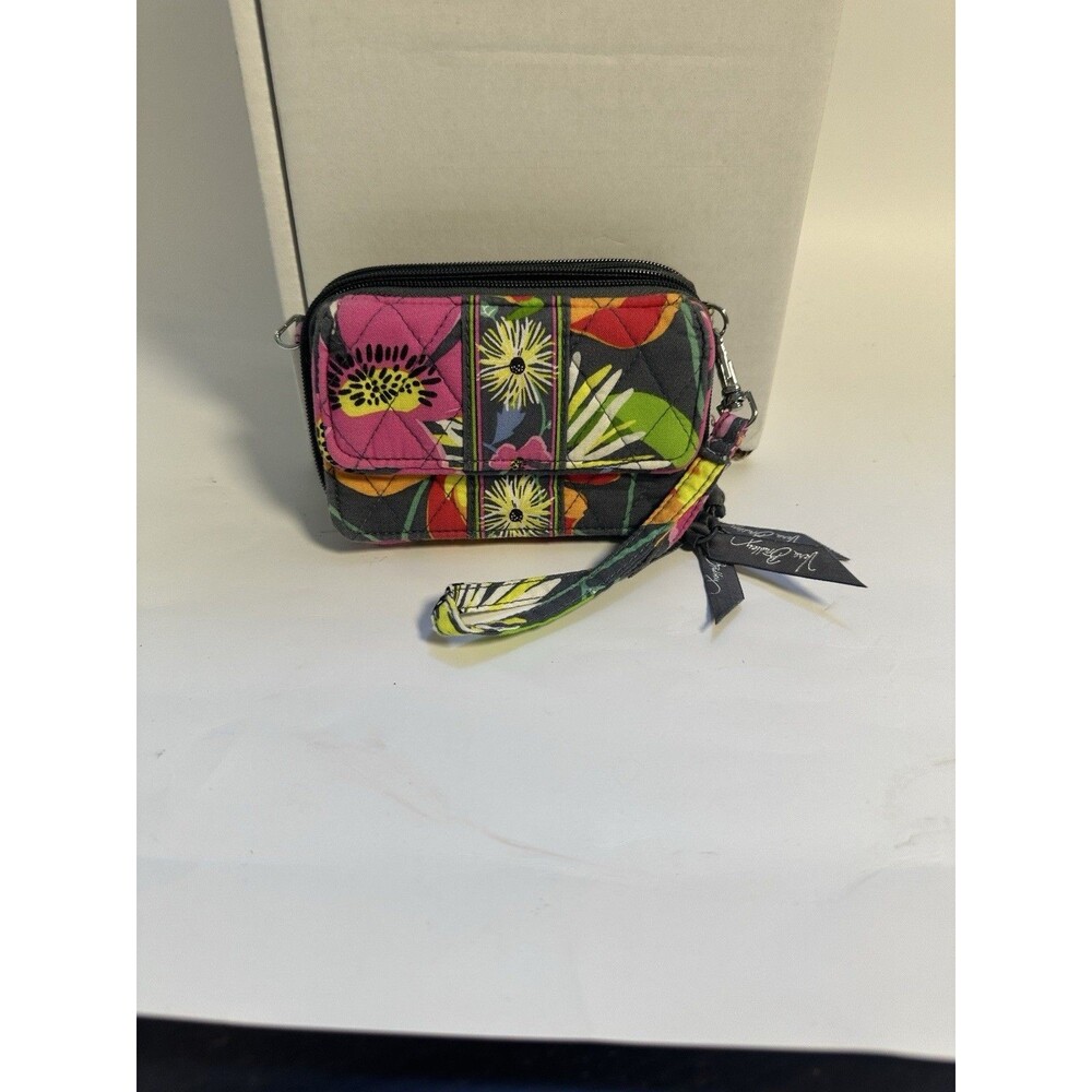 Vera Bradley JAZZY BLOOMS Wristlet Clutch Womens Wallet Floral Retired
